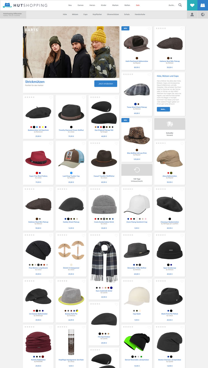 德国 帽子 德国帽子品牌排行榜 德国帽子专家：Hutshopping